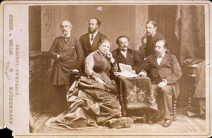 Alfred Jaëll à Copenhague avec D. Artôt, M. de Padilla, C. Bodoni, H. Wienawski, J. Bottesini